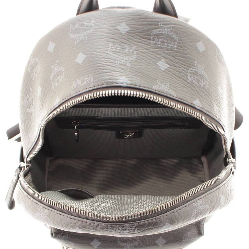 Mcm Backpack Logogram Rucksack Studded Black - image 6